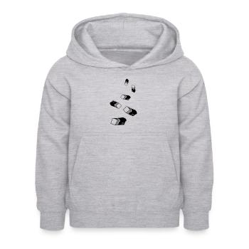 Symbole de l’icône du pain - Sweat à capuche Enfant - gris clair chiné - Devant - AI Model Kid Female (0cm)
