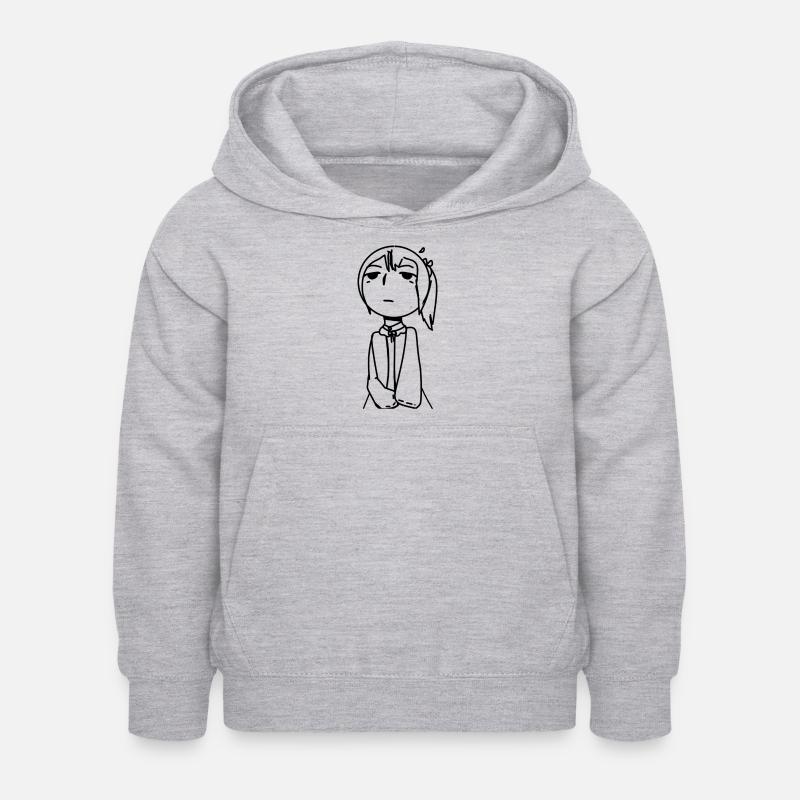 Rose 2 - Sweat à capuche Enfant - gris clair chiné