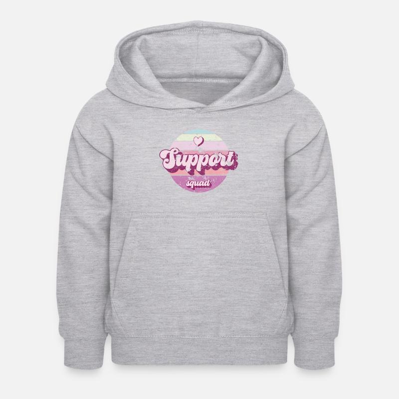 Support squad. - Kids Hoodie - light heather grey