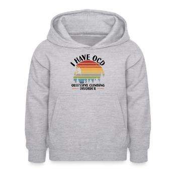 Grimpeur - Sweat à capuche Enfant - gris clair chiné - Devant - AI Model Kid Female (0cm)
