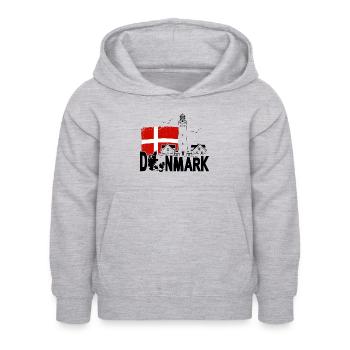 Denmark Hirtshals Lighthouse Holidays - Kids Hoodie - light heather grey - Front - AI Model Kid Female (0cm)