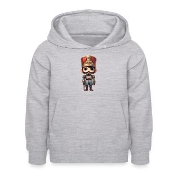 Casse-noix - Sweat à capuche Enfant - gris clair chiné - Devant - AI Model Kid Female (0cm)