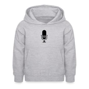 Microphone Podcast - Kids Hoodie - light heather grey - Front - AI Model Kid Female (0cm)