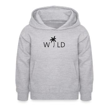 Wild - Kinder Hoodie - Hellgrau meliert - Vorne - AI Model Kid Female (0cm)