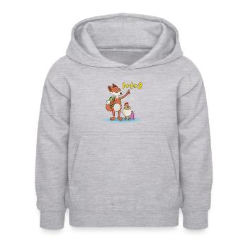 KOT GOUPI - Kinder Hoodie - Hellgrau meliert - Vorne - AI Model Kid Female (0cm)