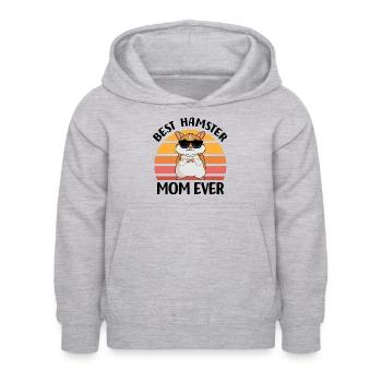 Hamster - Sweat à capuche Enfant - gris clair chiné - Devant - AI Model Kid Female (0cm)
