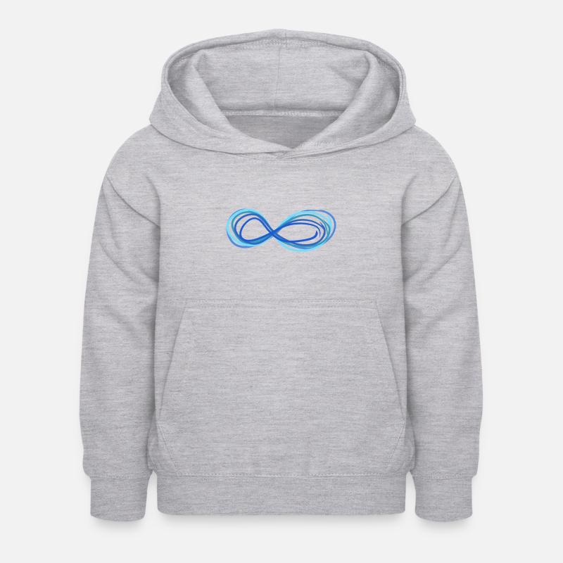 infinite infinity - Kids Hoodie - light heather grey