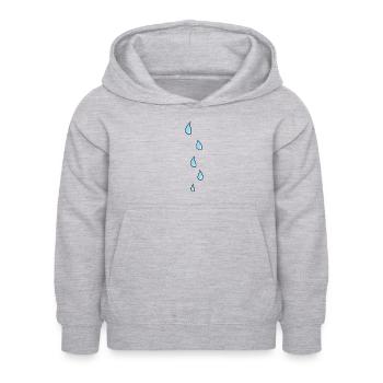 eau de nuage de pluie - Sweat à capuche Enfant - gris clair chiné - Devant - AI Model Kid Female (0cm)