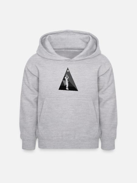 Volleyball Beachball Beachen - Kinder Hoodie - Hellgrau meliert