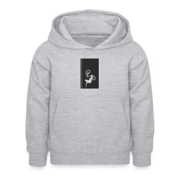 Sentier VTT VTT BMX - Sweat à capuche Enfant - gris clair chiné - Devant - AI Model Kid Female (0cm)
