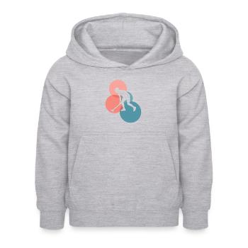 Stick Field Hockey - Kids Hoodie - light heather grey - Front - AI Model Kid Female (0cm)
