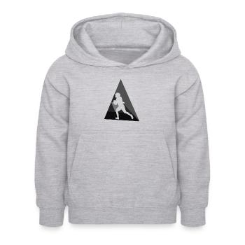 American Football Quarterback Rugby - Kids Hoodie - light heather grey - Front - AI Model Kid Female (0cm)