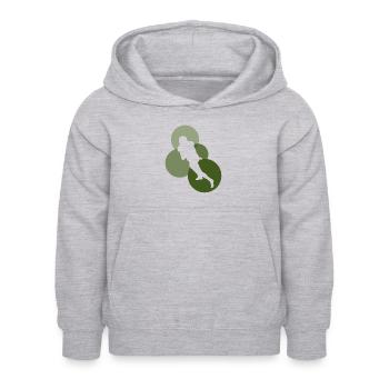 Quarterback Touchdown - Kids Hoodie - light heather grey - Front - AI Model Kid Female (0cm)