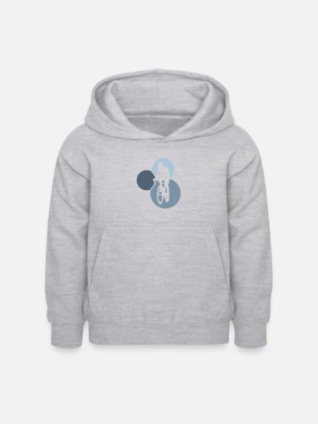 Cycle Fahrrad - Kinder Hoodie - Hellgrau meliert