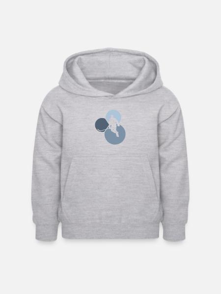 Puck Hockey - Kinder Hoodie - Hellgrau meliert