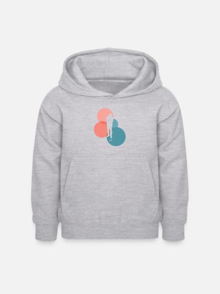 Golf Golfer Golfer - Kinder Hoodie - Hellgrau meliert