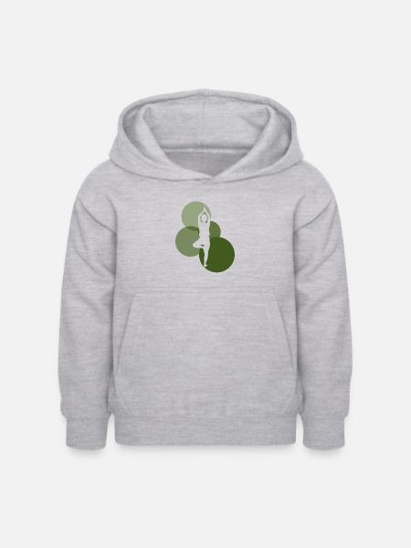 Yoga Power Meditation Mantra - Kinder Hoodie - Hellgrau meliert