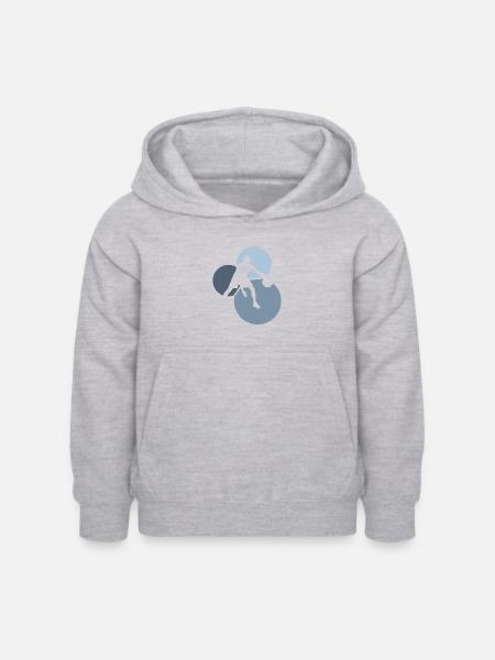 Basketball Hooping - Kinder Hoodie - Hellgrau meliert