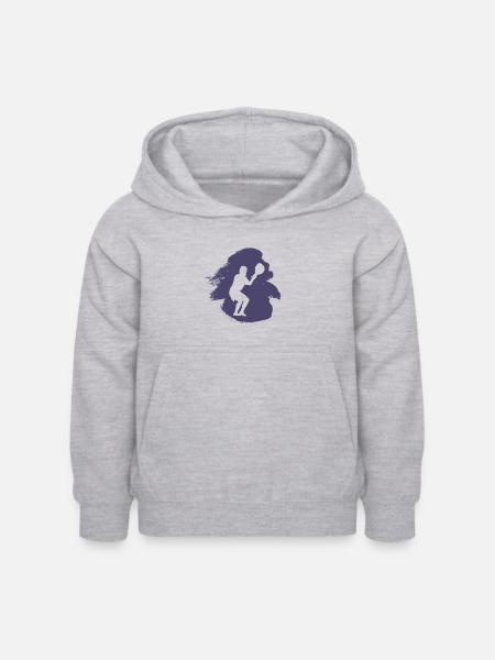 Lacrosse Fogo Intercrosse - Kinder Hoodie - Hellgrau meliert