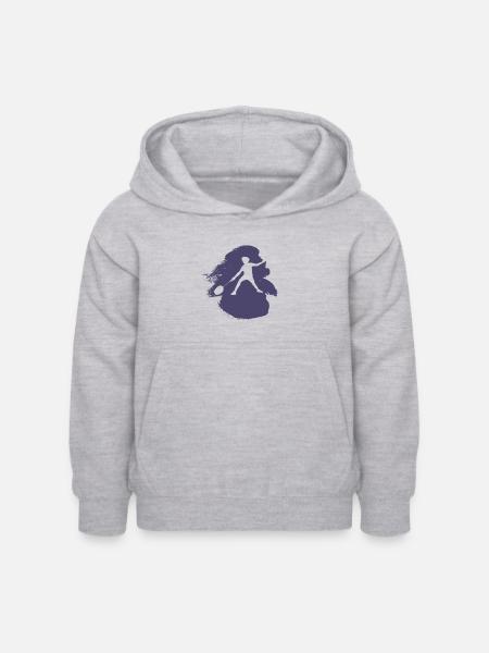 Badminton Badmintonschläger Badmintonschläger - Kinder Hoodie - Hellgrau meliert