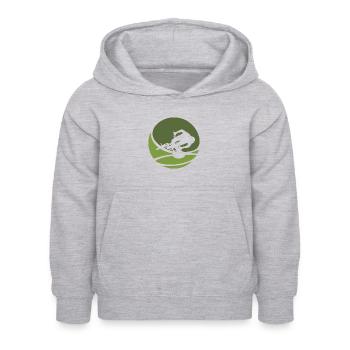 VTT VTT VTT - Sweat à capuche Enfant - gris clair chiné - Devant - AI Model Kid Female (0cm)