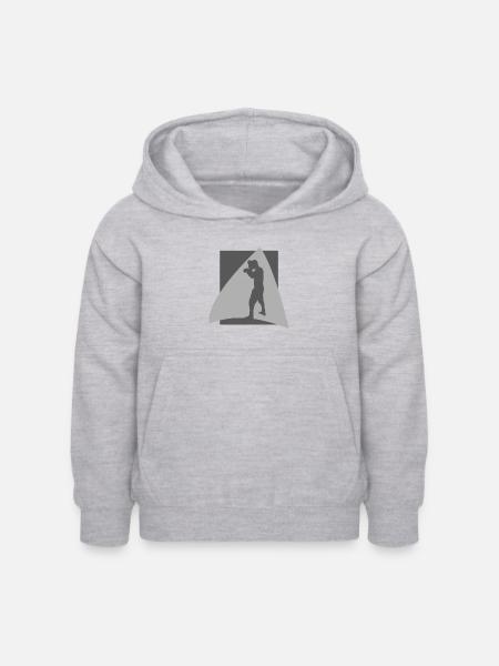 Boxing Boxkampf - Kinder Hoodie - Hellgrau meliert
