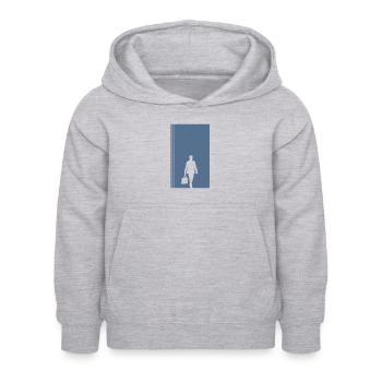 Banquier Bourse d’affaires - Sweat à capuche Enfant - gris clair chiné - Devant - AI Model Kid Female (0cm)