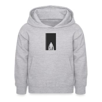 Big foot Bigfoot Big foot - Kinder Hoodie - Hellgrau meliert - Vorne - AI Model Kid Female (0cm)
