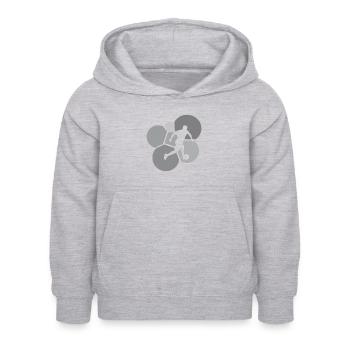 Beachball Fußball Fußball - Kinder Hoodie - Hellgrau meliert - Vorne - AI Model Kid Female (0cm)