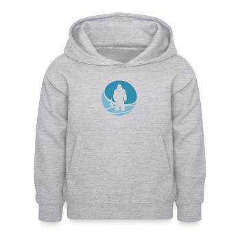 Yeti Yeti Bigfoot Lochness - Kinder Hoodie - Hellgrau meliert - Vorne - AI Model Kid Female (0cm)