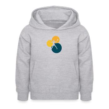 Strandtennis Beachball Tennis - Kinder Hoodie - Hellgrau meliert - Vorne - AI Model Kid Female (0cm)