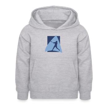 Joueurs de softball Joueurs de softball - Sweat à capuche Enfant - gris clair chiné - Devant - AI Model Kid Female (0cm)