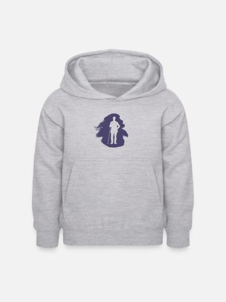 Billardkugel Billard Billardspieler - Kinder Hoodie - Hellgrau meliert