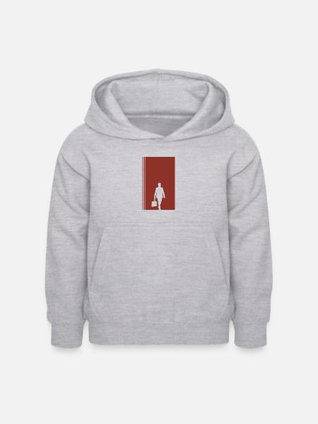 Bänker Wallstreet Bänker - Kinder Hoodie - Hellgrau meliert