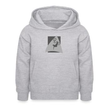 Mountainbike MTB - Kinder Hoodie - Hellgrau meliert - Vorne - AI Model Kid Female (0cm)