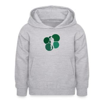 Beatboxing DJ DJ - Kinder Hoodie - Hellgrau meliert - Vorne - AI Model Kid Female (0cm)