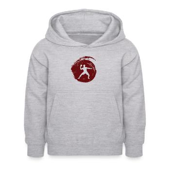 Tischtennisball Tischtennisball Table Tennis - Kinder Hoodie - Hellgrau meliert - Vorne - AI Model Kid Female (0cm)