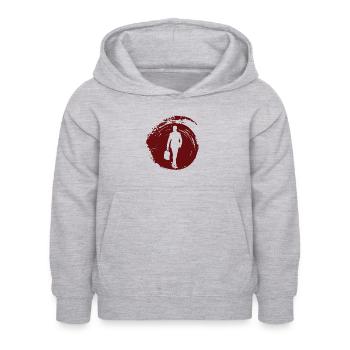 Banken Börse Banken - Kinder Hoodie - Hellgrau meliert - Vorne - AI Model Kid Female (0cm)