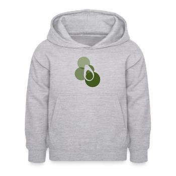 Frühstück Avocado Foodie - Kinder Hoodie - Hellgrau meliert - Vorne - AI Model Kid Female (0cm)