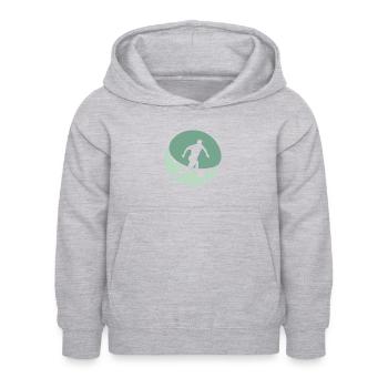 Fußball Strandfußball Beachball - Kinder Hoodie - Hellgrau meliert - Vorne - AI Model Kid Female (0cm)