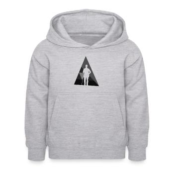 Billard Billard Joueur de billard - Sweat à capuche Enfant - gris clair chiné - Devant - AI Model Kid Female (0cm)