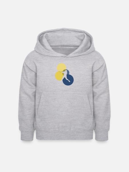 Pitcher Pitcher Softballspieler - Kinder Hoodie - Hellgrau meliert