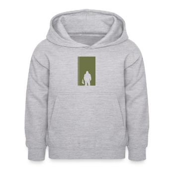 Big foot Lochness Yeti - Kinder Hoodie - Hellgrau meliert - Vorne - AI Model Kid Female (0cm)