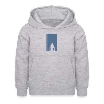 Big foot Bigfoot Bigfoot - Kinder Hoodie - Hellgrau meliert - Vorne - AI Model Kid Female (0cm)