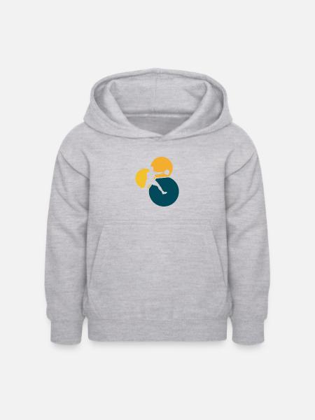 Squashspieler Squashspieler Squash Spieler - Kinder Hoodie - Hellgrau meliert