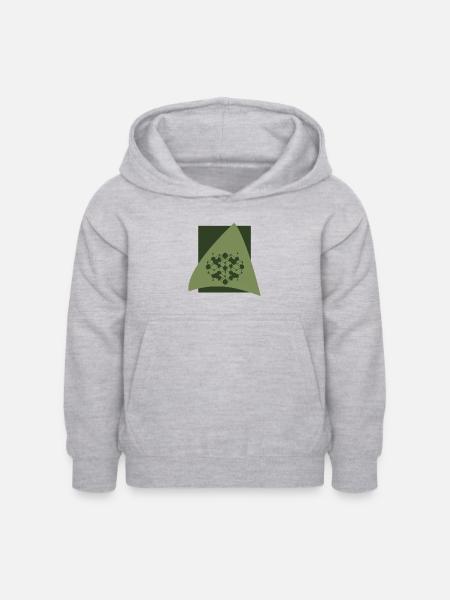 Cryptowährung Blockchain Bitcoin - Kinder Hoodie - Hellgrau meliert