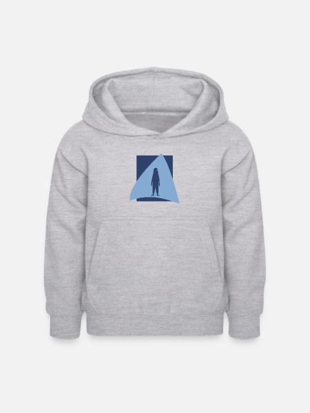 Märchen Einhorn Fabelwesen - Kinder Hoodie - Hellgrau meliert