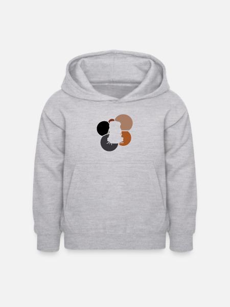 Backpacking Wandern Wanderer - Kinder Hoodie - Hellgrau meliert