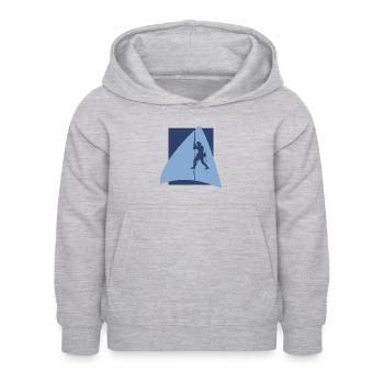 Mountaineer, Alpinist, Climber - Kids Hoodie - light heather grey - Front - AI Model Kid Female (0cm)