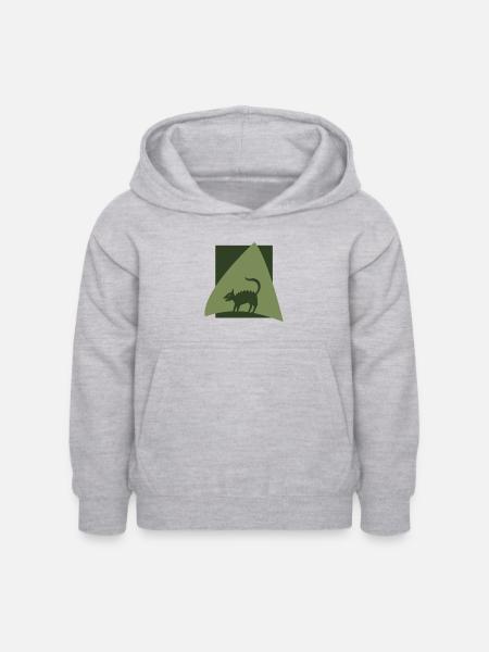 Märchen Bigfoot Fabeltier - Kinder Hoodie - Hellgrau meliert